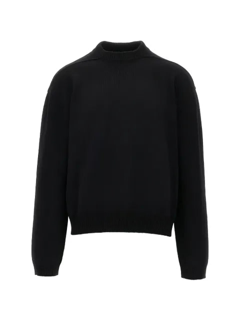 Rick Owens Tommy ribbed-trim drop-shoulder sweater