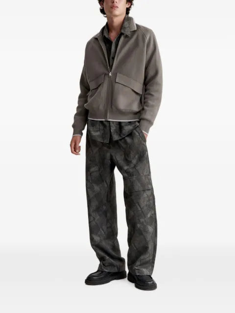 Maison Kitsuné zip-up raglan-sleeve cardigan