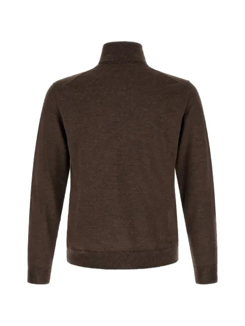 Zanone high-neck ribbed-trim sweater