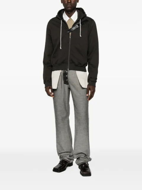 Magliano belt-detail zip-up hoodie