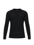AMIRI script knit Henley