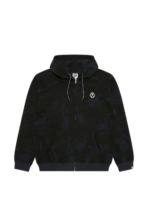 AAPE BY *A BATHING APE® camouflage-print zip-up hoodie