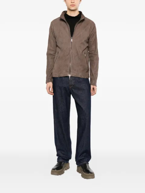 Giorgio Brato leather zip-up jacket