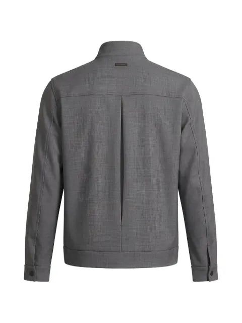 Peserico contrast-piping zip-up jacket