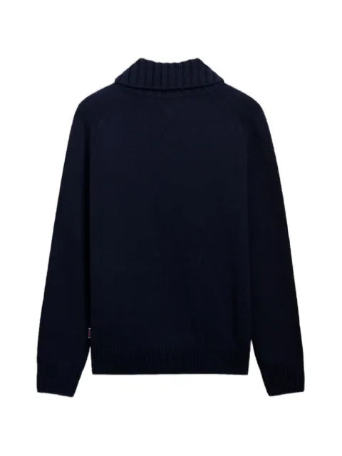Sebago shawl-collar knitted sweater