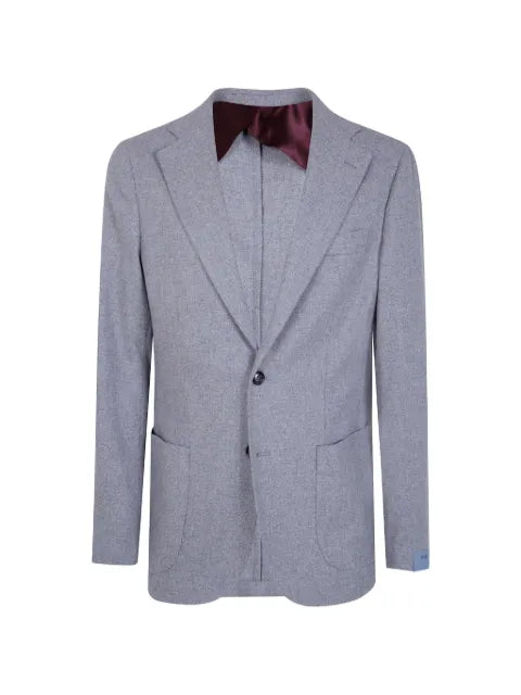 Barba single-breasted wool blazer