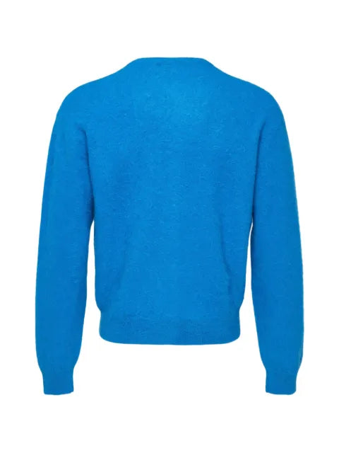 Auralee brushed alpaca cardigan