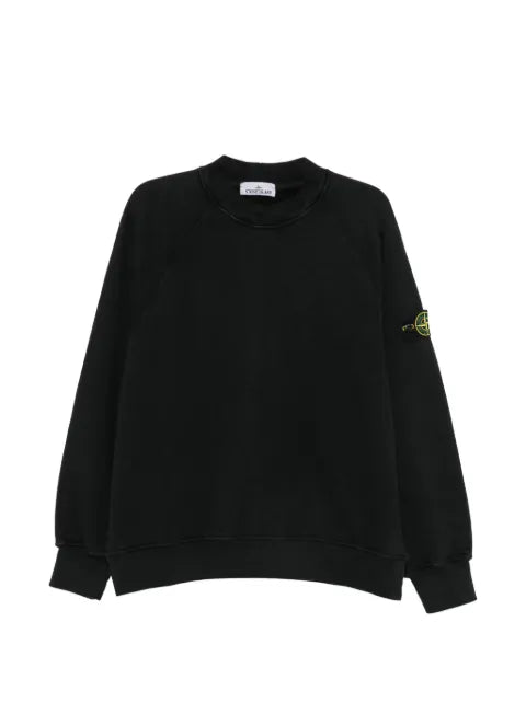 Stone Island logo-patch crew-neck sweatshirt