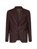 Lardini single-breasted wool-blend blazer