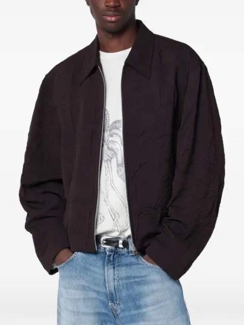 OUR LEGACY Mini crinkled wool shirt jacket