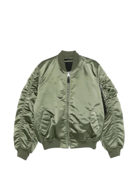 Alpha Industries ruched-sleeve bomber jacket