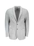 Gant textured single-breasted blazer