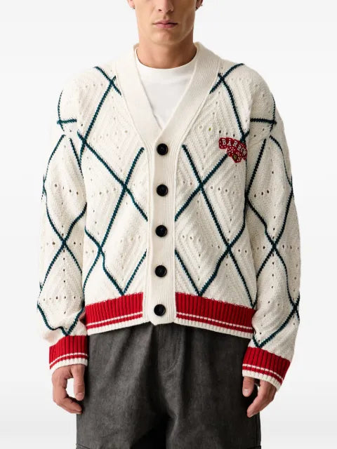 BARROW logo-patch cardigan