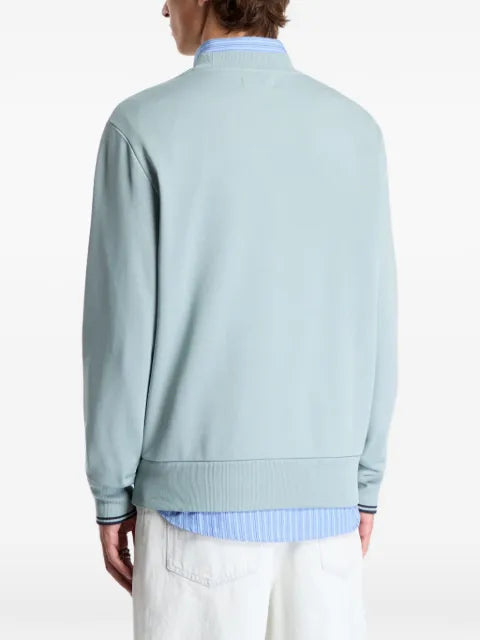 Fred Perry crew-neck embroidered-logo sweatshirt