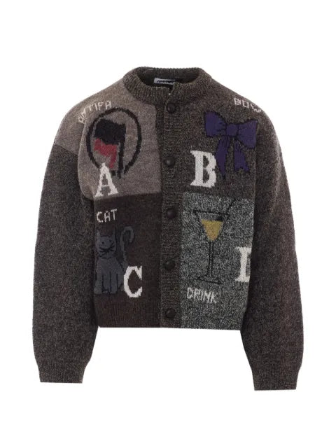 Magliano Abcd intarsia-knit cardigan