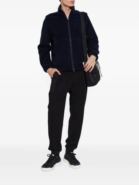 Moncler logo-patch zip-up sweater