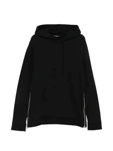 Balmain side-zip drawstring hoodie