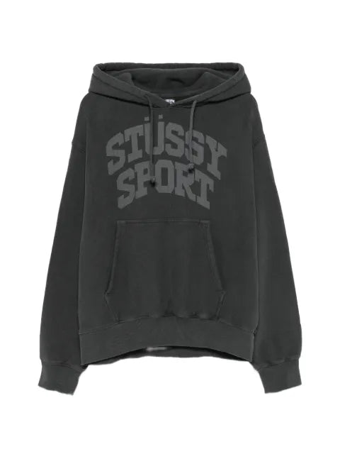 Stüssy logo-print cotton hoodie