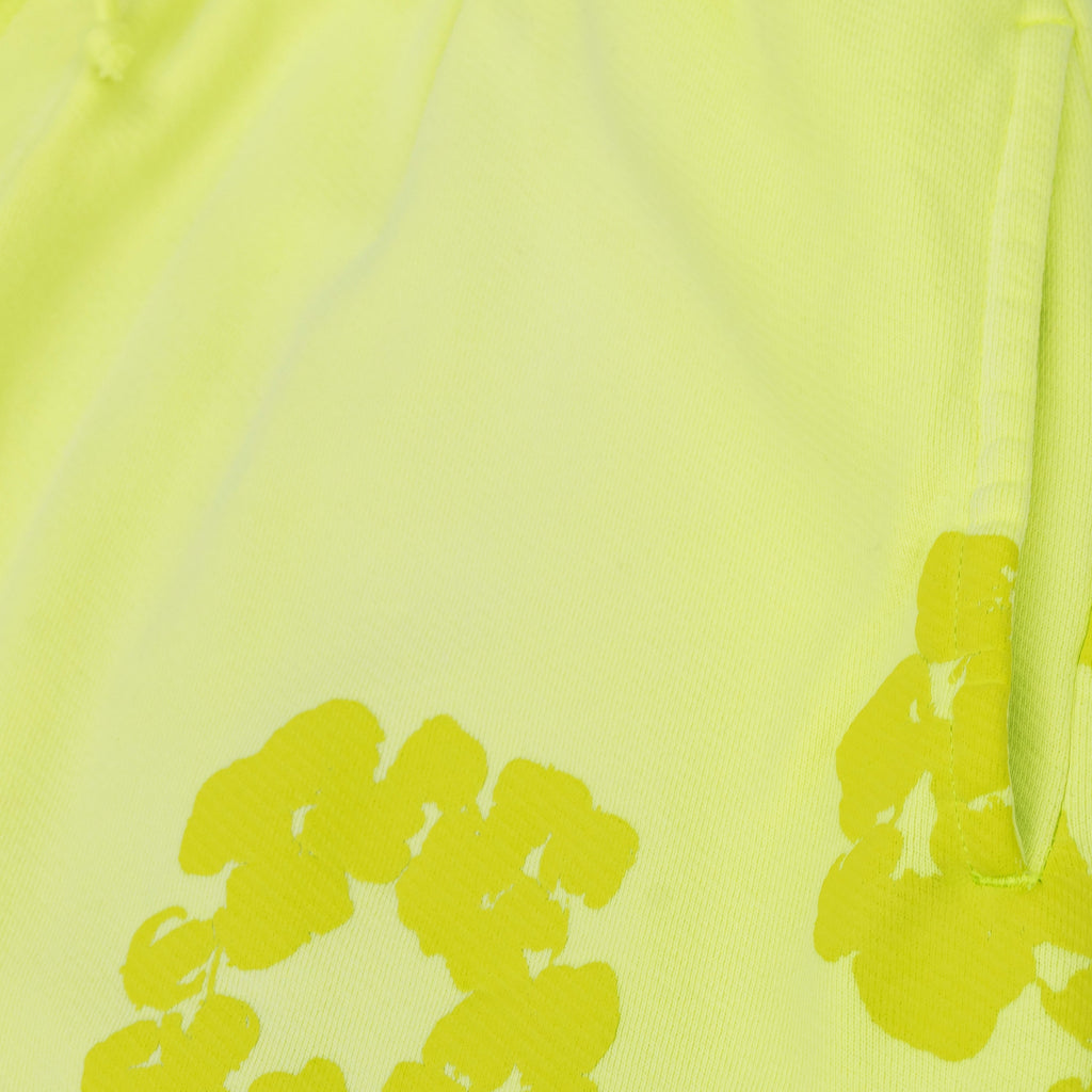 Neon Green Mono Wreath Sweatshorts