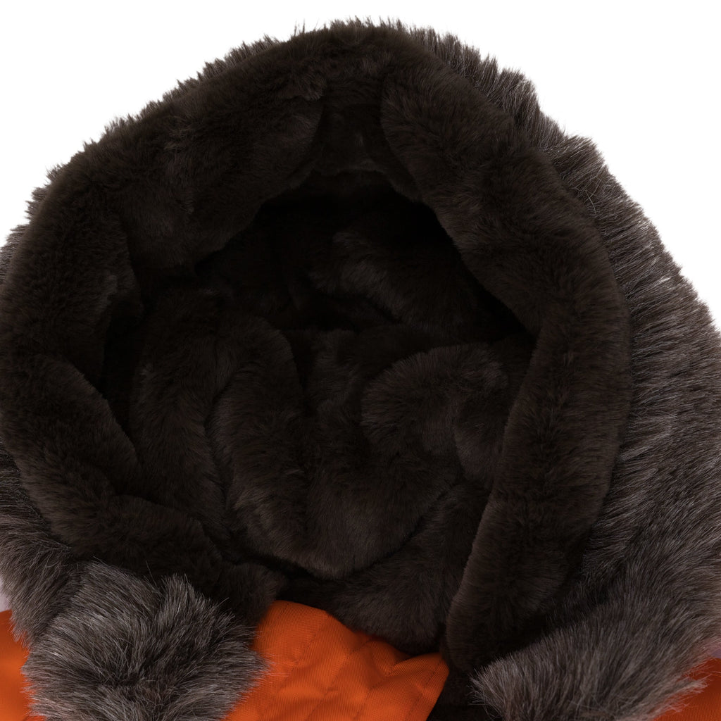Orange WHT Lion Parka Jacket