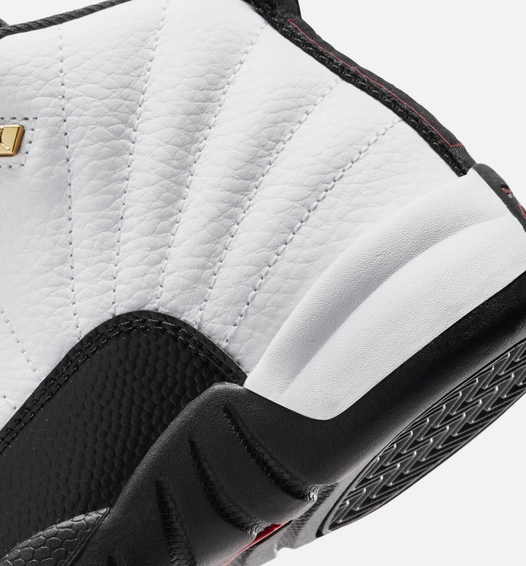 Air Jordan 12 Retro Taxi Preschool Sneakers - White/Black/Taxi Yellow