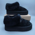 Black Platform Slip-On Casual Shoes — New Arrival | In Stock