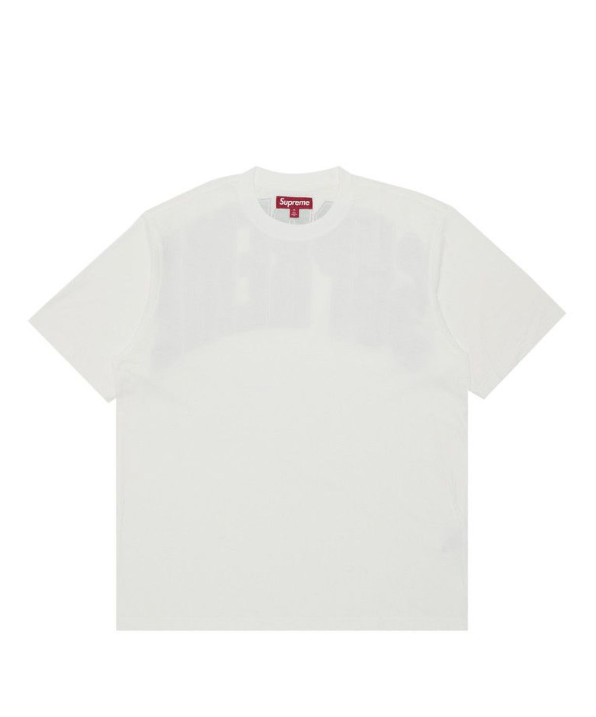 Supreme Cracked Back Arc Sleeve Top White
