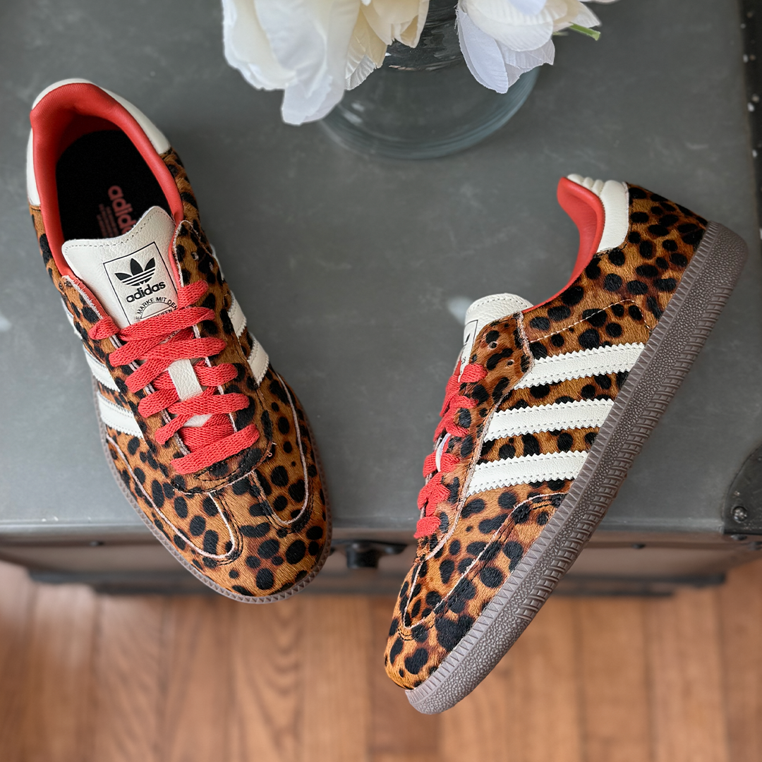 adidas Samba OG Red Leopard Women's