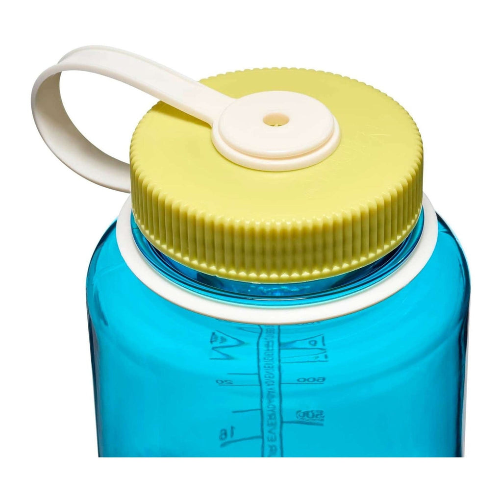 Nalgene 1L Wide Mouth Tritan Sustain Water Bottle: Blue Atoll/ Endive