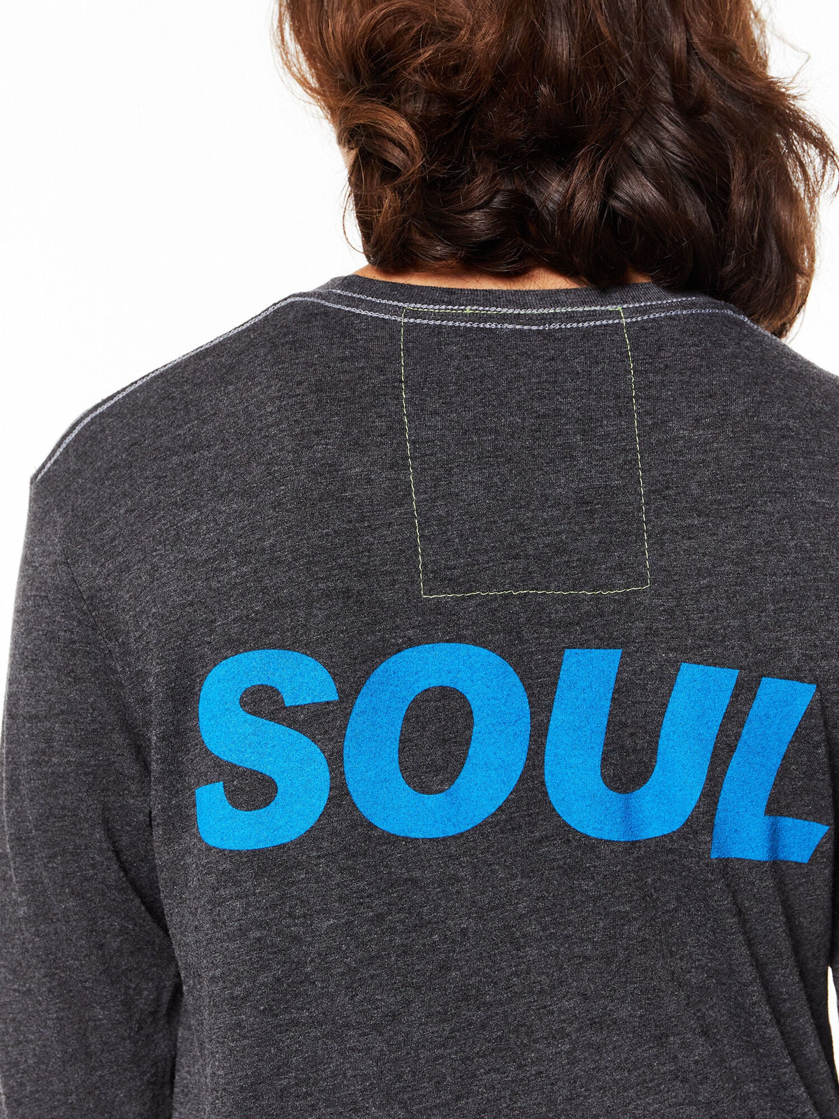 BLACK RAW HEM LONG SLEEVE