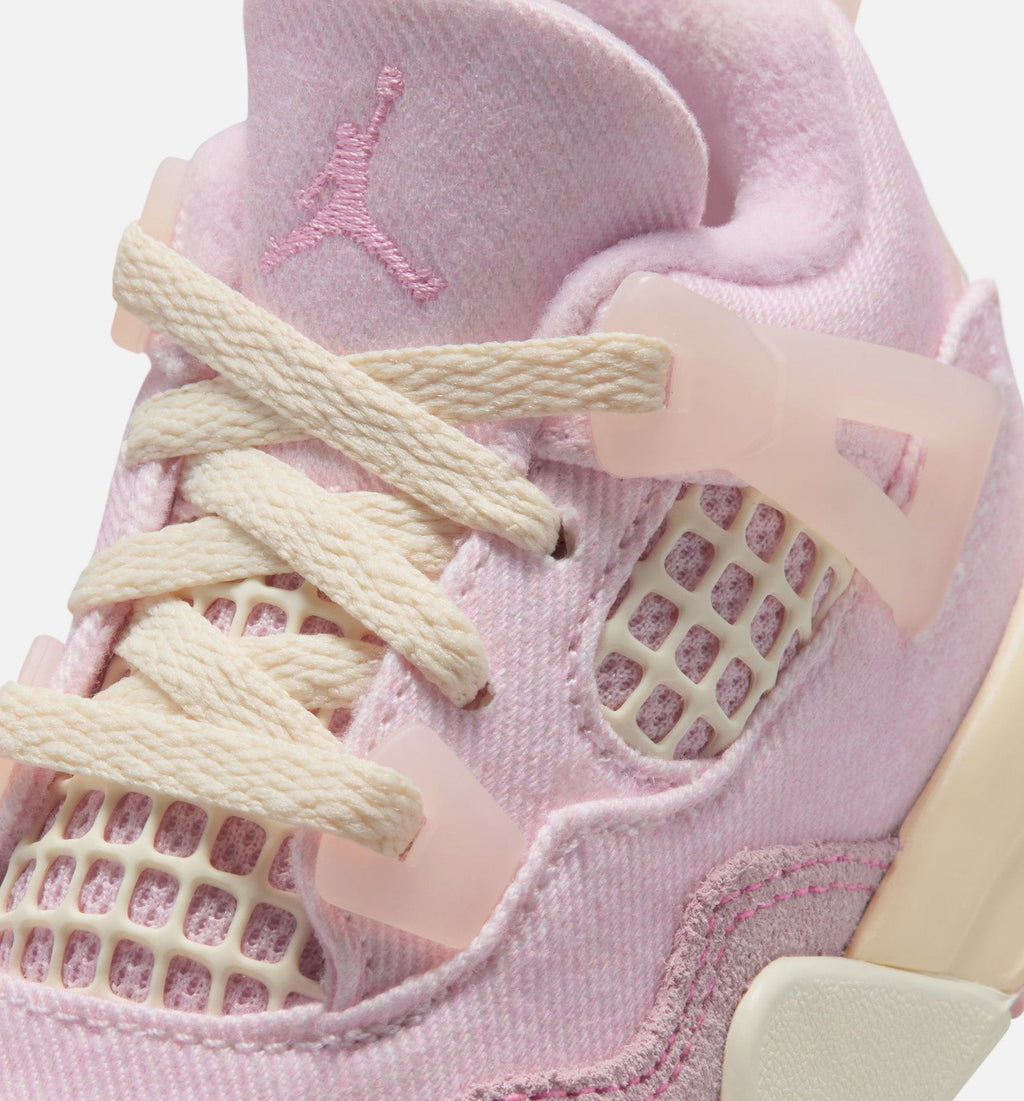 Air Jordan 4 Retro "Pink Pearl and Iced Carmine" Infant/Toddler Shoe – Iced Carmine/Iced Carmine/Coconut Milk/Anthracite/Muslin/Pinksicle