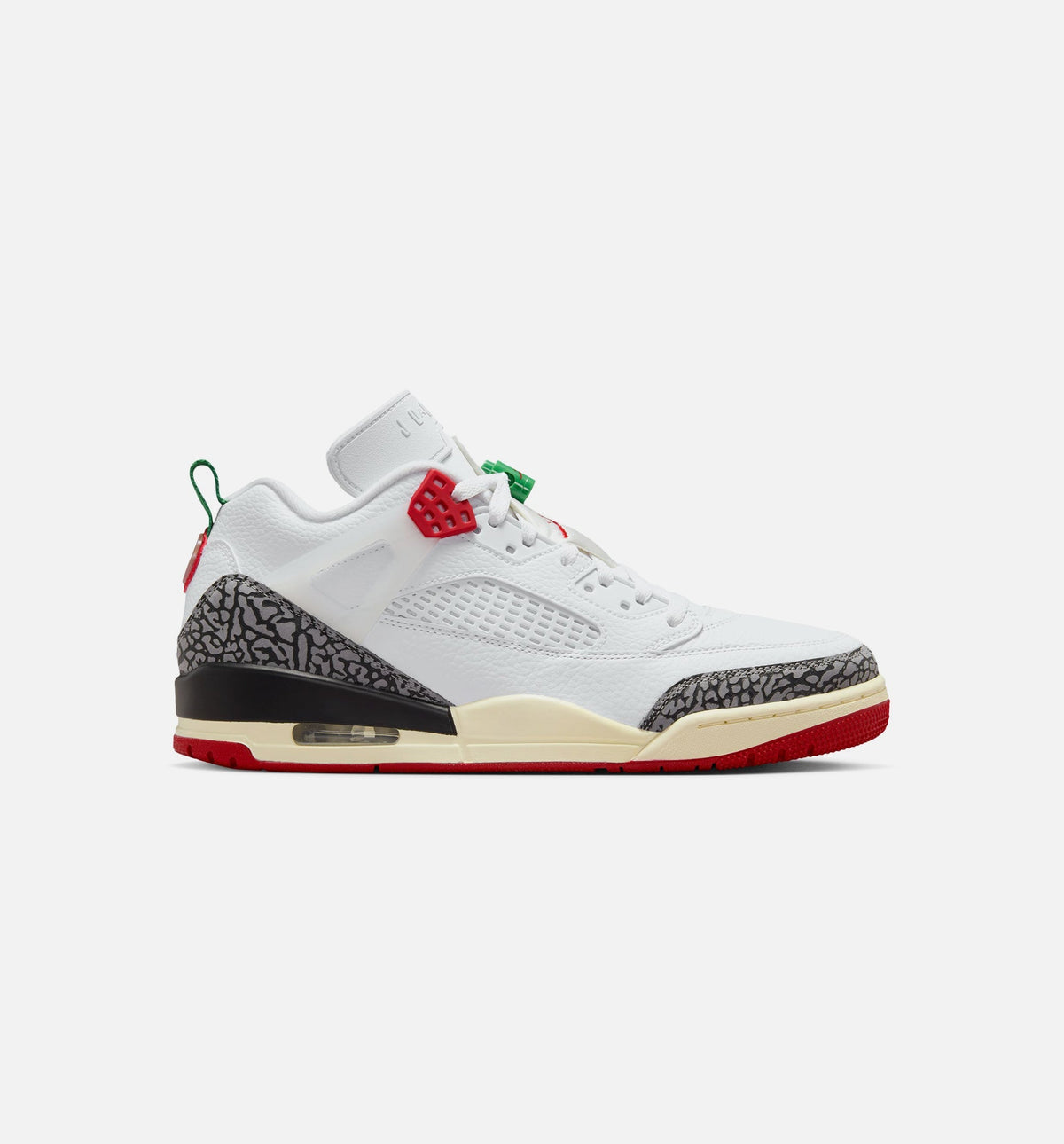 Spizike Low Men's Lifestyle Shoes - White / Black / Sail / Varsity Red