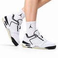 Air Jordan 5 Low White Black Sneakers