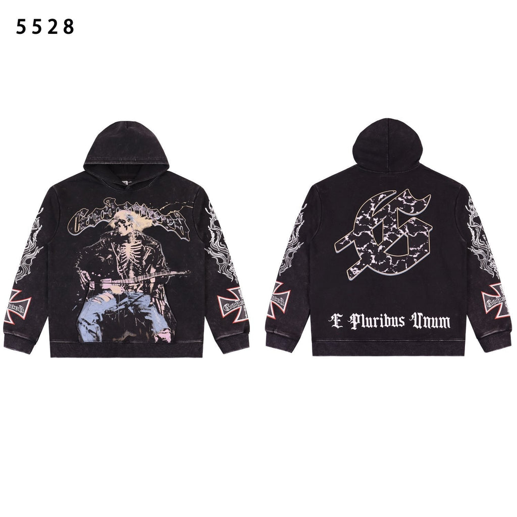 Godspeed Skeleton Guitarist Graphic Hoodie