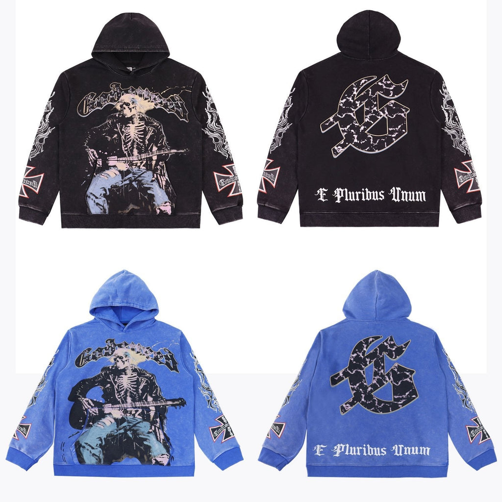 Godspeed Skeleton Guitarist Graphic Hoodie