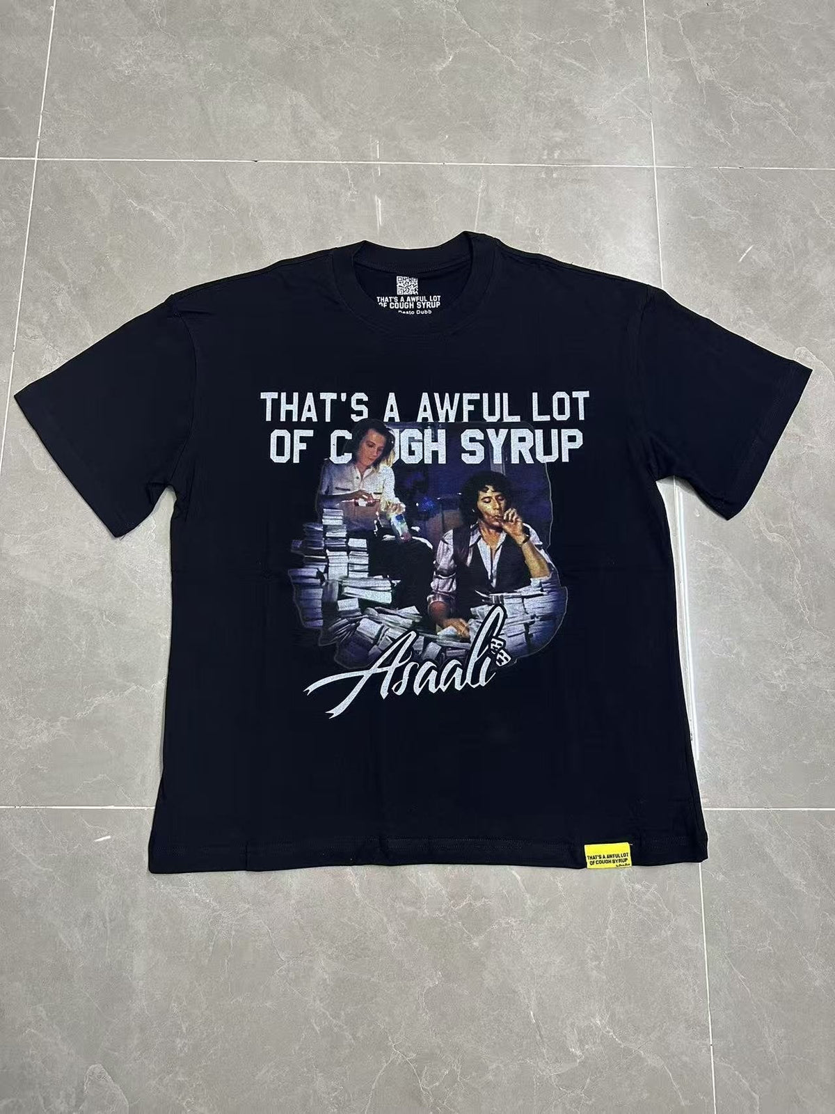 THAT'S A AWFUL LOT OF COUGH SYRUP Front & Back Graphic Short-Sleeve T-Shirt