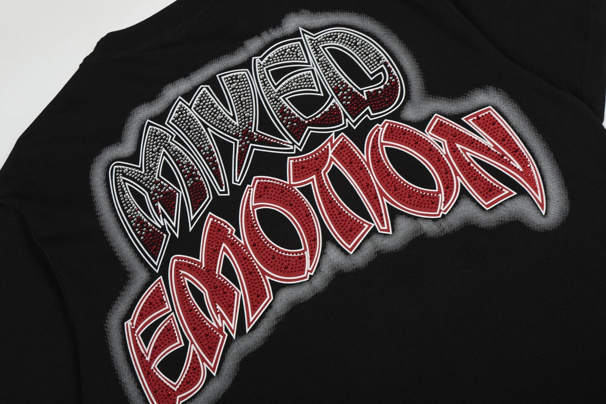 MIXED EMOTION Front-and-Back Graphic Short-Sleeve T-Shirt