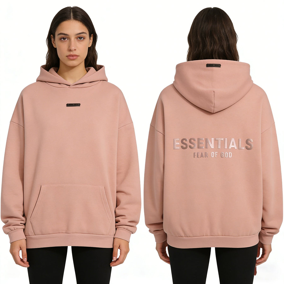 Fear of God Essentials Dusty Pink Hoodie & Pants Matching Set