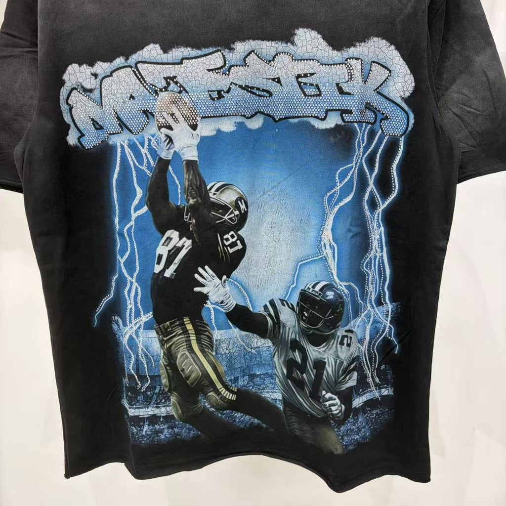 MAJESTIK Football Graphic T-Shirt