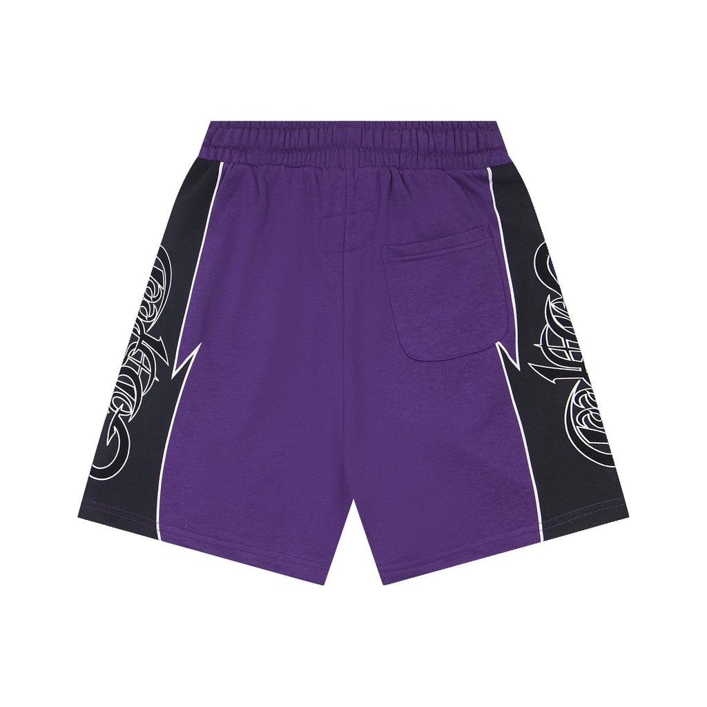 Godspeed Printed Side-Panel Drawstring Shorts