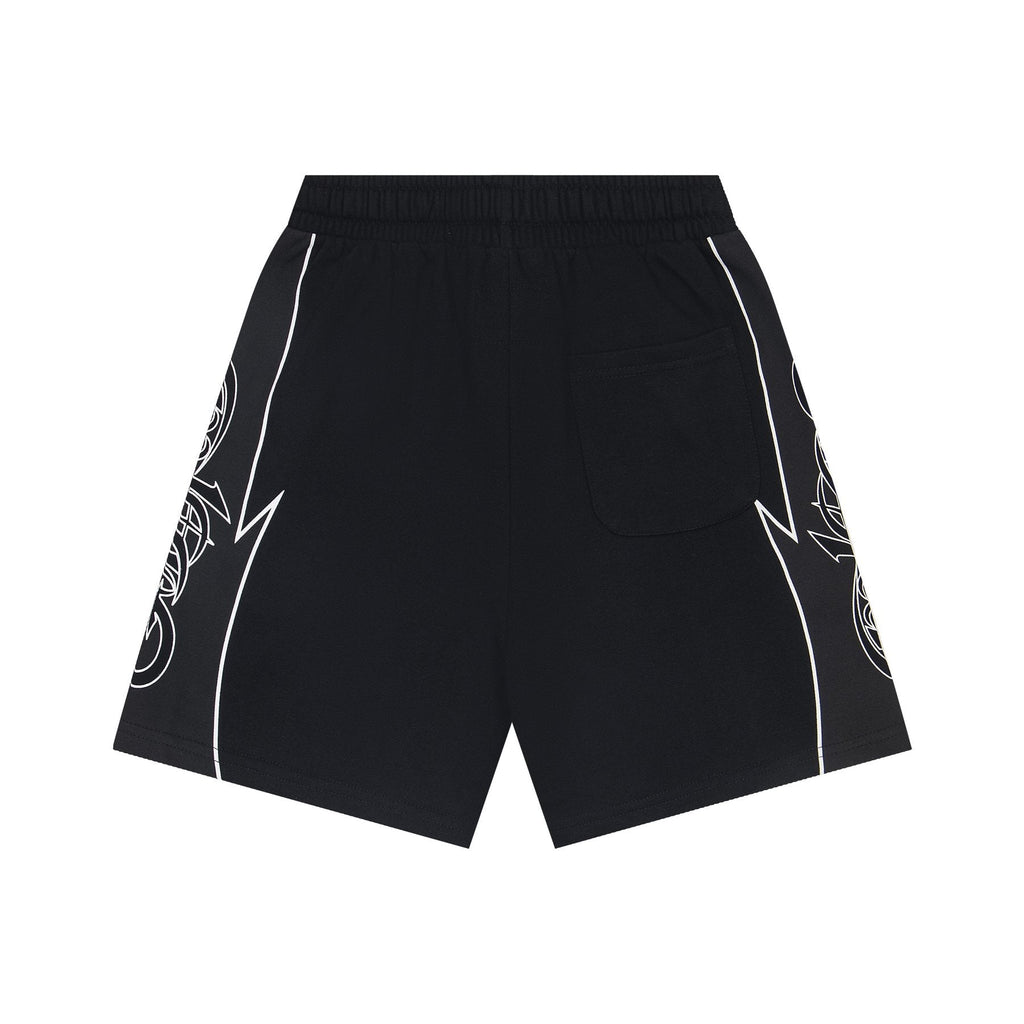 Godspeed Printed Side-Panel Drawstring Shorts