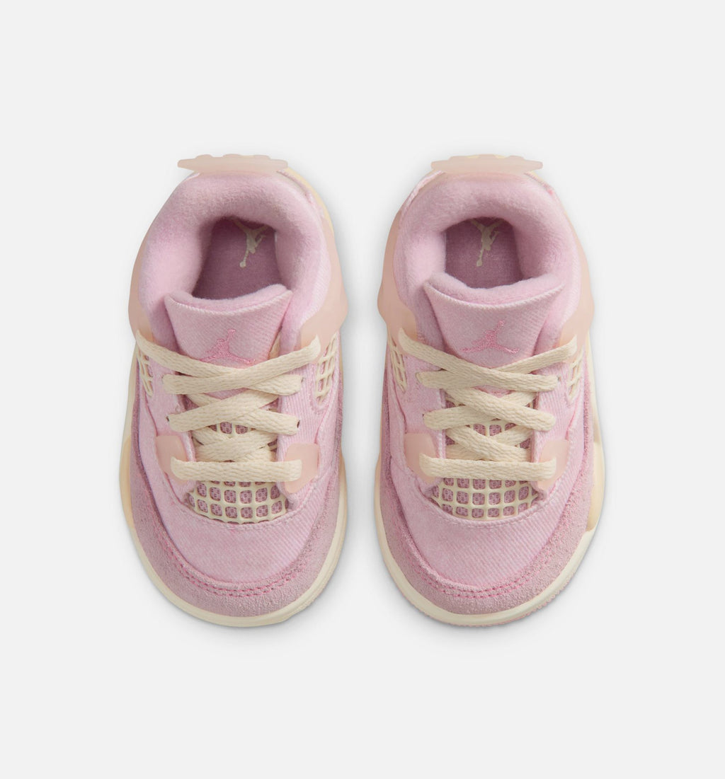 Air Jordan 4 Retro "Pink Pearl and Iced Carmine" Infant/Toddler Shoe – Iced Carmine/Iced Carmine/Coconut Milk/Anthracite/Muslin/Pinksicle