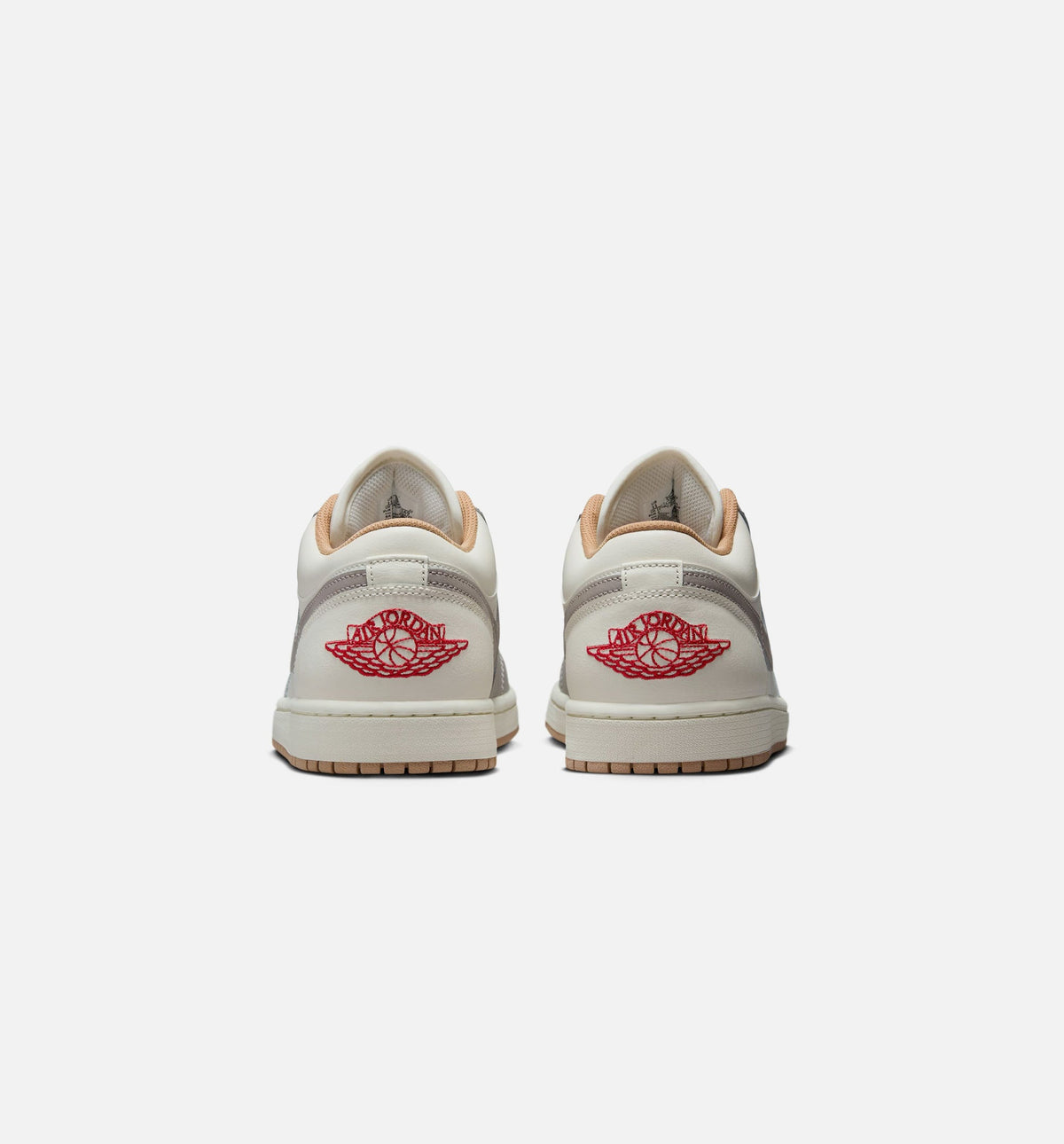Air Jordan 1 Low - Men's Lifestyle Sneaker (Sail/Fire Red/College Grey/Hemp)