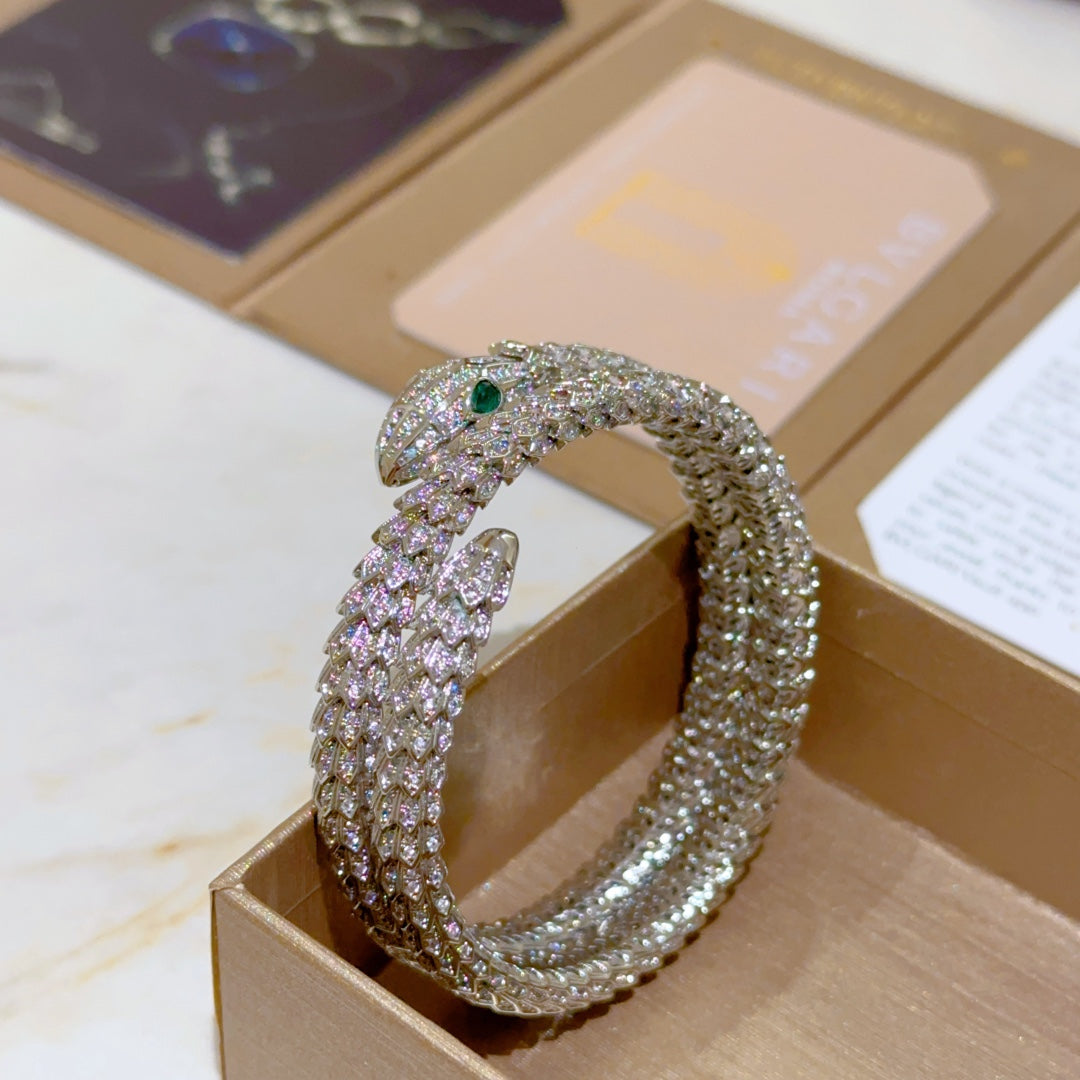 BVLGARI Viper Snake-Bone Bracelet
