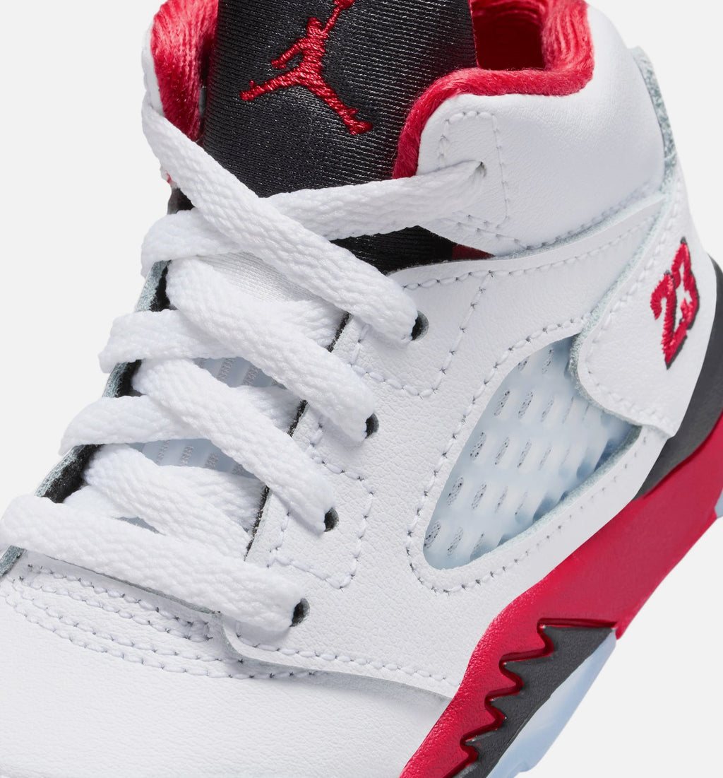 Air Jordan 5 Retro Fire Red – Infant & Toddler Lifestyle Shoe | Fire Red/White