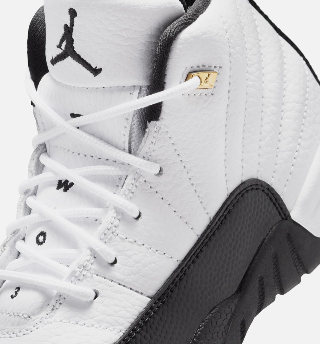 Air Jordan 12 Retro Taxi Preschool Sneakers - White/Black/Taxi Yellow