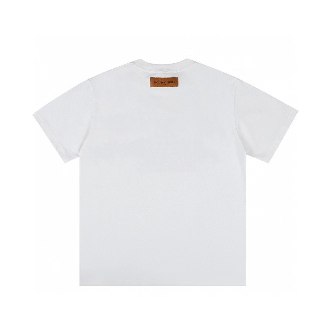 Supreme LV-Style Graffiti Graphic Short-Sleeve T-Shirt