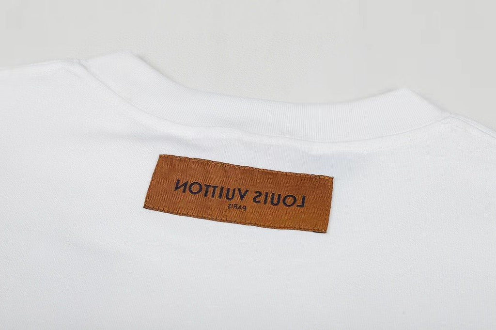 Supreme LV-Style Graffiti Graphic Short-Sleeve T-Shirt