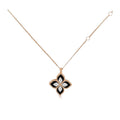 Roberto Coin Style Four-Leaf Clover Cubic Zirconia Necklace