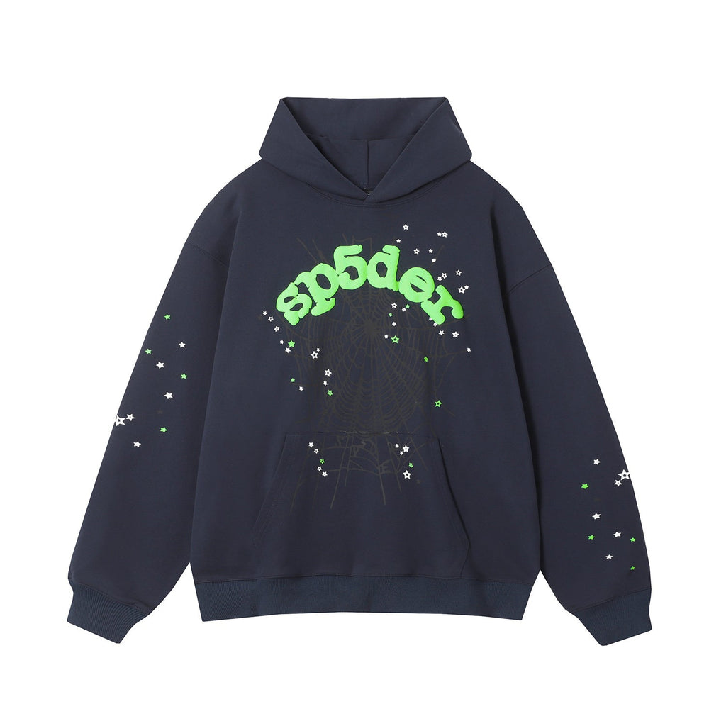 Sp5der Wait Web Hoodie Slate Grey SS23